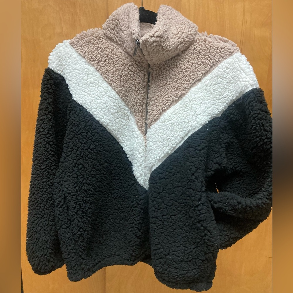 Nine West 1/4 zip Sherpa Small